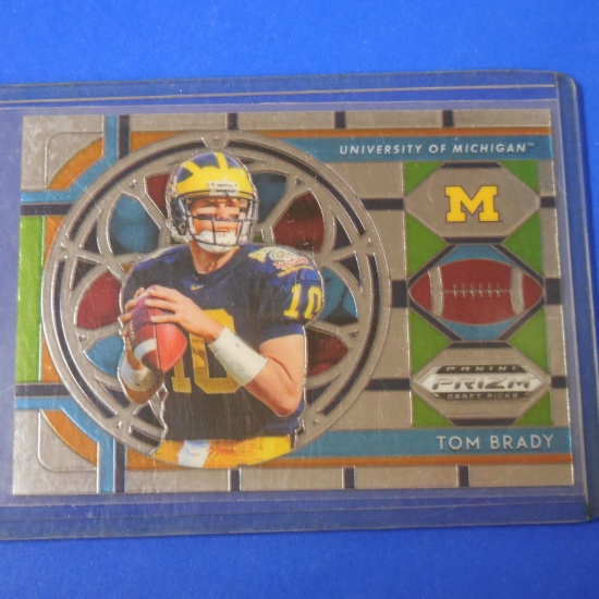 2019 PANINI PRIZM TOM BRADY STAINED GLASS MICHIGAN WOLVERINES