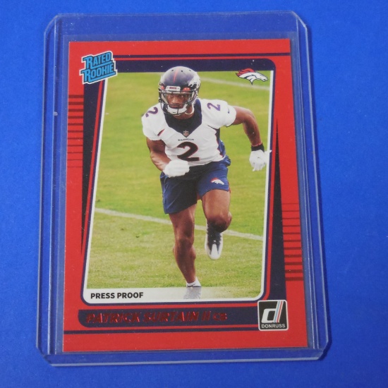 2021 DONRUSS PATRICK SURTAIN RED PRESS PROOF RATED ROOKIE CARD
