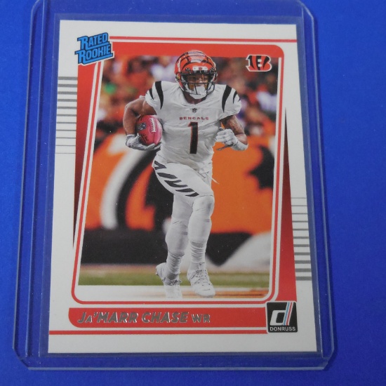 2021 DONRUSS JA'MARR CHASE RATED ROOKIE CARD BENGALS