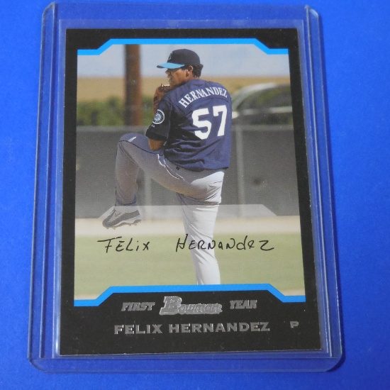 2004 BOWMAN FELIX HERNANDEZ FIRST YEAR ROOKIE CARD MARINERS