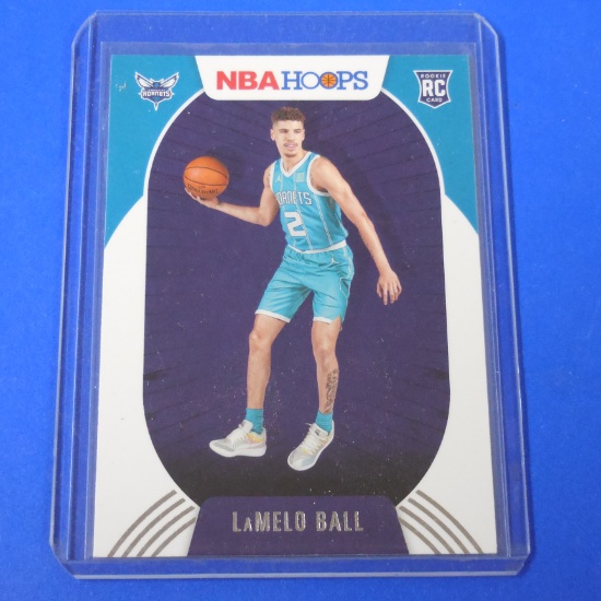 2020-21 PANINI HOOPS LAMELO BALL ROOKIE CARD HORNETS