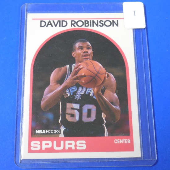 1989-90 NBA HOOPS DAVID ROBINSON ROOKIE CARD SPURS HOF