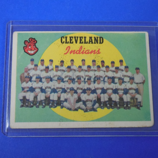 1959 TOPPS BASEBALL #476 CLEVELAND INDIANS SEVENTH SERIES CHECKLIST