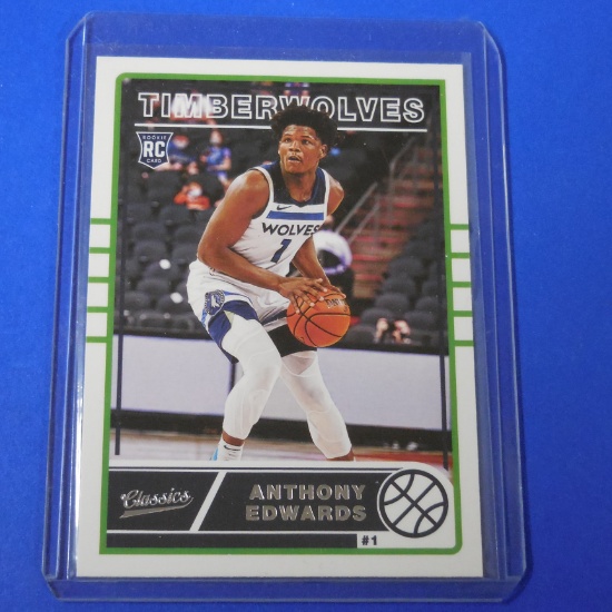2020-21 PANINI CLASSICS ANTHONY EDWARDS ROOKIE CARD RC TIMBERWOLVES