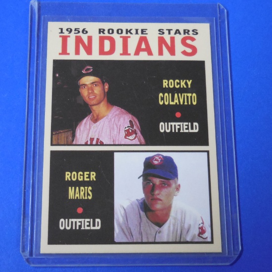 MONARCH CORONA PASTIME SERIES ROCKY COLAVITO ROGER MARIS CUSTOM CARD