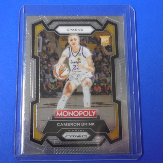 2024 PANINI PRIZM MONOPOLY WNBA CAMERON BRINK ROOKIE CARD LOS ANGELES SPARKS