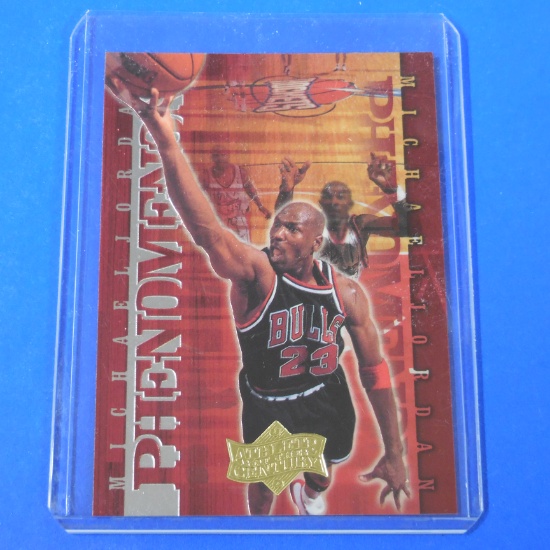 1999-00 UPPER DECK MICHAEL JORDAN ATHLETE OF THE CENTURY GOLD PHENOMENOM