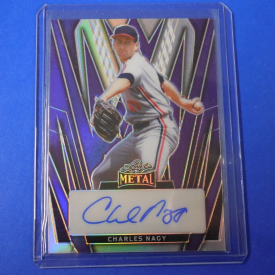 2024 LEAF METAL CHARLES NAGY AUTOGRAPH SIGNED CARD #D 5/15 ONLY 15 MADE INDIANS