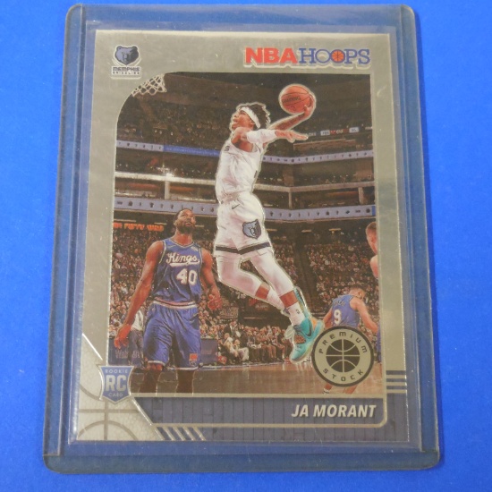 2019-20 PANINI HOOPS PREMIUM STOCK JA MORANT ROOKIE CARD MEMPHIS GRIZZLIES