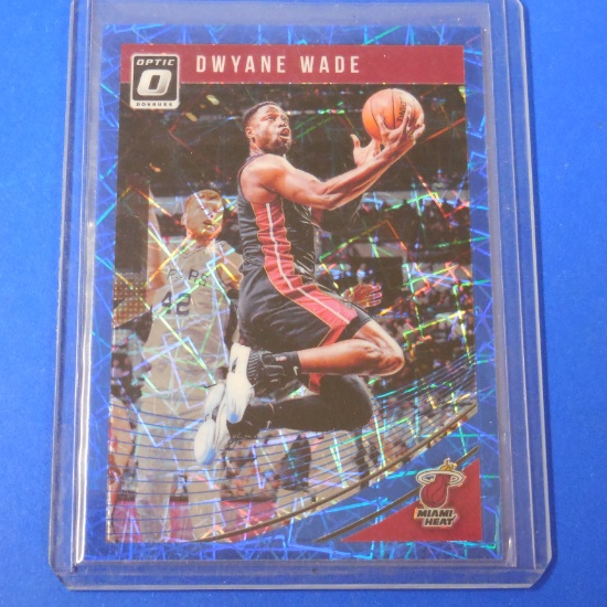 2018-19 PANINI DONRUSS OPTIC DWYANE WADE BLUE VELOCITY PRIZM MIAMI HEAT