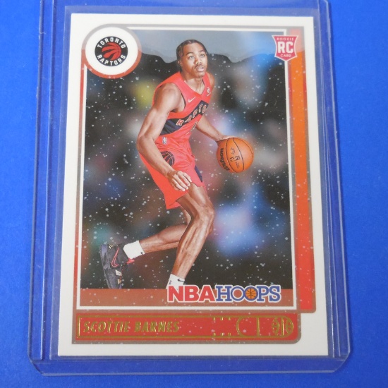 2021-22 PANINI HOOPS WINTER SCOTTIE BARNES ROOKIE CARD
