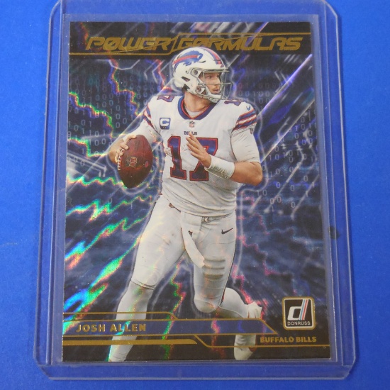 2021 DONRUSS JOSH ALLEN POWER FORMUALS BUFFALO BILLS HOLO