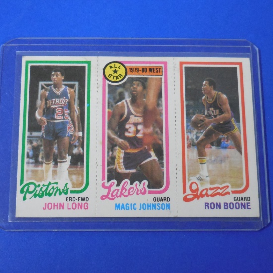 1980-81 TOPPS BASKETBALL MAGIC JOHNSON WEST ALL STAR ROOKIE CARD RC LAKERS