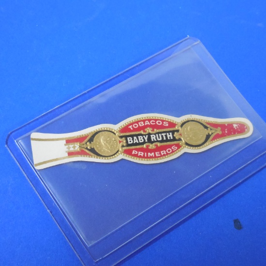 TOBACOS PRIMEROS BABY RUTH CIGAR BAND VINTAGE
