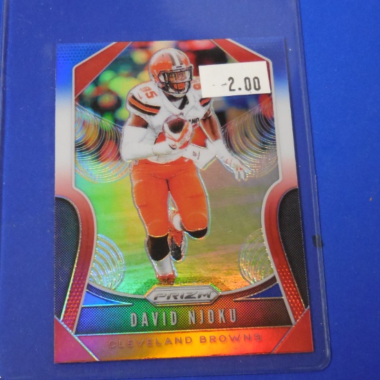 2019 PANINI PRIZM DAVID NJOKU RED WHITE BLUE PRIZM BROWNS