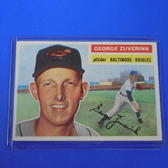 1956 TOPPS #276 GEORGE ZUVERINK BALTIMORE ORIOLES VINTAGE