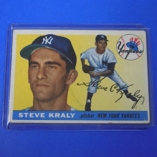 1955 TOPPS #139 STEVE KRALY YANKEES