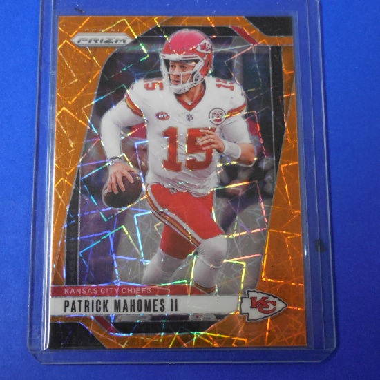 2024 PANINI PRIZM PATRICK MAHOMES ORANGE LAZER PRIZM SP CHIEFS