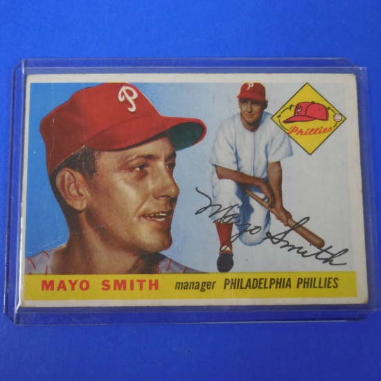 1955 TOPPS #130 MAYO SMITH PHILLIES
