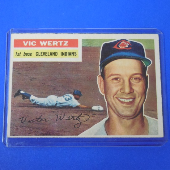 1956 TOPPS #300 VIC WERTZ INDIANS
