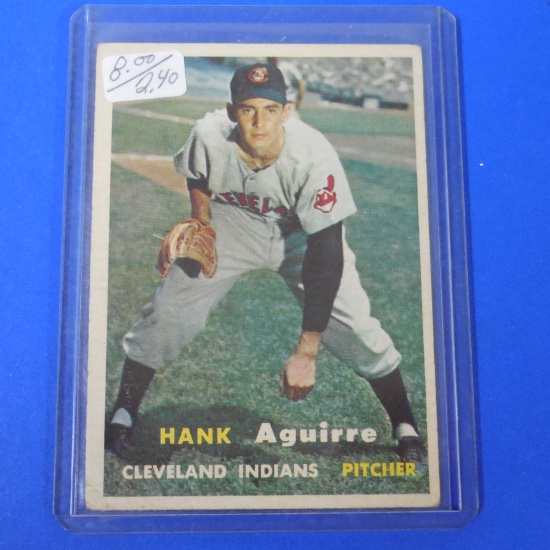 1957 TOPPS #96 HANK AGUIRRE INDIANS