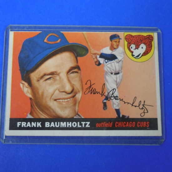 1955 TOPPS #172 FRANK BAUMHOLTZ CUBS