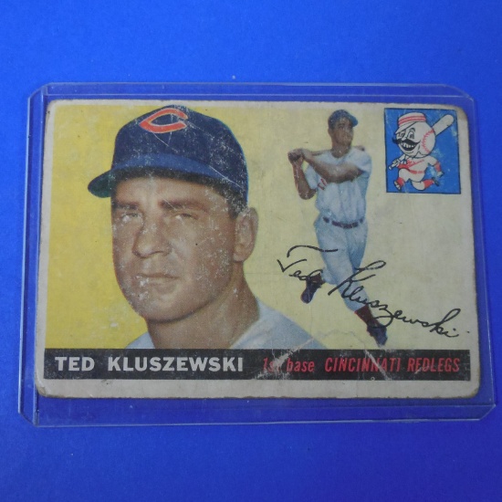 1955 TOPPS #120 TED KLUSZEWSKI REDLEGS RED