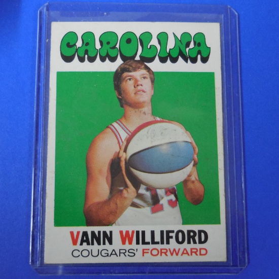 1971-72 TOPPS #229 VANN WILLIFORD CAROLINA COUGARS