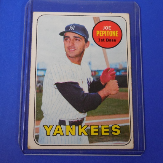 1969 TOPPS #589 JOE PEPITONE HIGH NUMBER YANKEES