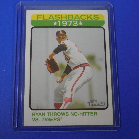 2022 TOPPS HERITAGE NOLAN RYAN 1973 FLASHBACK NO HITTER
