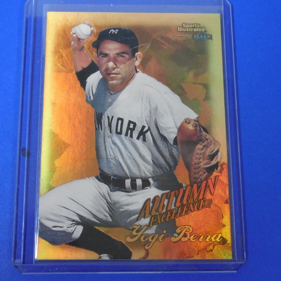 1998 FLEER SPORTS ILLUSTRATED YOGI BERRA AUTUMN EXCELLENCE GOLD HOLO YANKEES