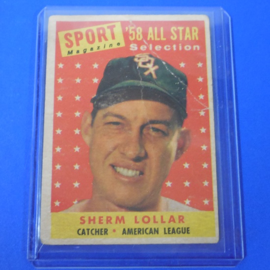 1958 TOPPS #491 SHERM LOLLAR WHITE SOX ALL STAR