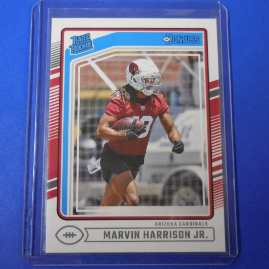 2024 PANINI DONRUSS MARVIN HARRISON JR RATED ROOKIE CARD ARIZONA CARDINALS