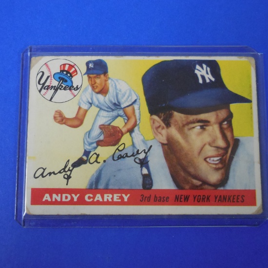 1955 TOPPS #20 ANDY CAREY YANKEES