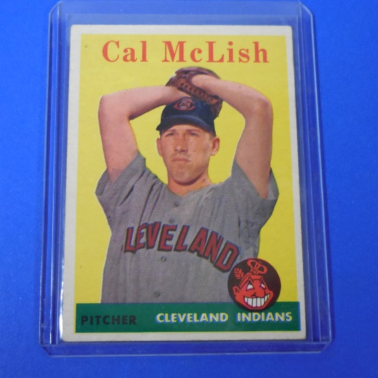 1958 TOPPS #208 CAL MCLISH INDIANS