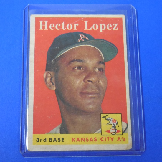 1958 TOPPS #155 HECTOR LOPEZ ATHLETICS