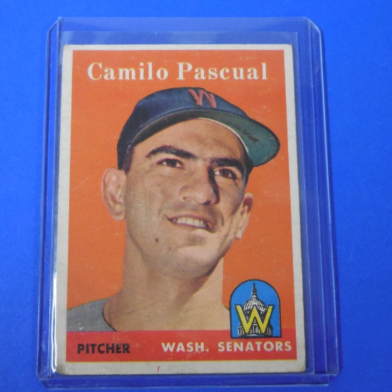 1958 TOPPS #219 CAMILO PASCUAL SENATORS