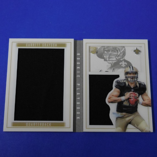 2015 PANINI PLAYBOOK GARRETT GRAYSON JERSEY BOOKLET ROOKIE CARD #D 012/199 SAINTS