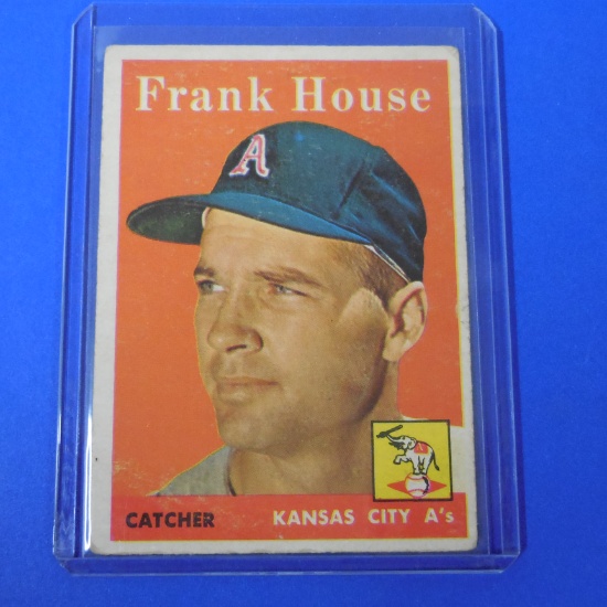 1958 TOPPS #318 FRANK HOUSE ATHLETICS