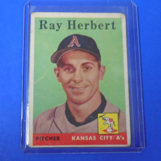 1958 TOPPS #379 RAY HERBERT ATHLETICS
