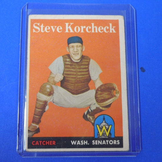 1958 TOPPS #403 STEVE KORCHECK SENATORS