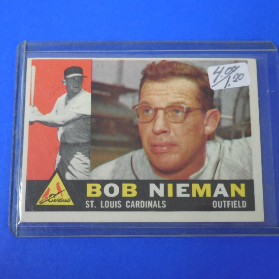 1960 TOPPS #149 BOB NIEMAN CARDINALS