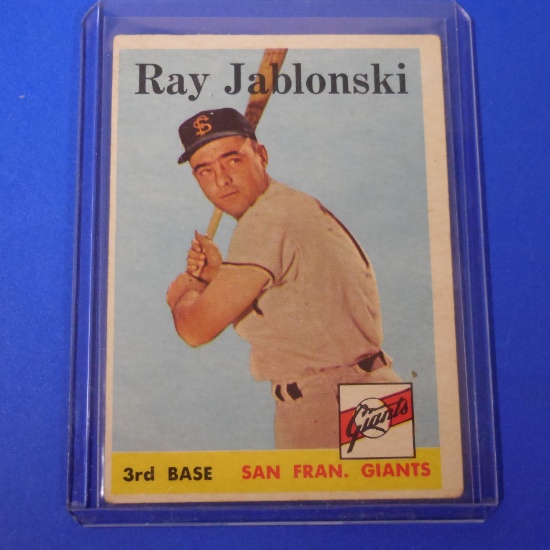 1958 TOPPS #362 RAY JABLONSKI GIANTS