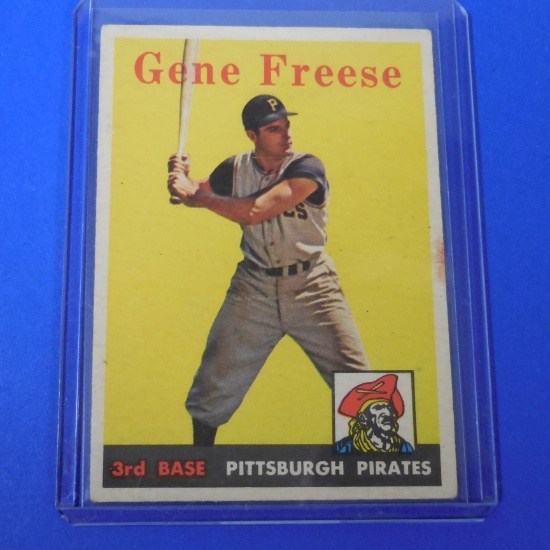 1958 TOPPS #293 GENE FREESE PIRATES