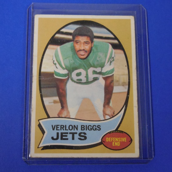 1970 TOPPS #3 VERLON BIGGS JETS
