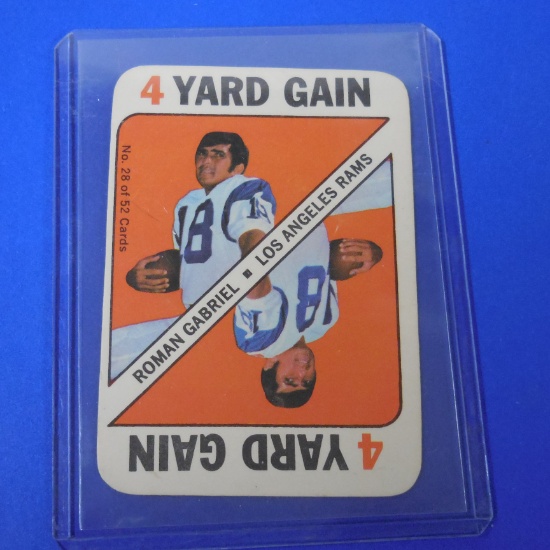 1971 TOPPS FOOTBALL GAME CARD ROMAN GARBRIEL 4 YARD GAIN