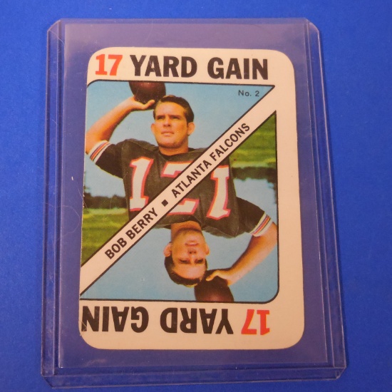 1971 TOPPS FOOTBALL GAME CARD BOB BERRY 17 YARD GAIN