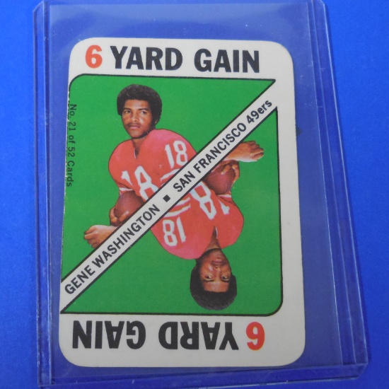 1971 TOPPS FOOTBALL GAME CARD GENE WASHINGTON 6 YARD GAIN