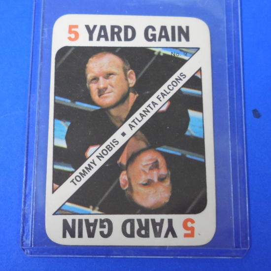 1971 TOPPS FOOTBALL GAME CARD TOMMY NOBIS 5 YARD GAIN
