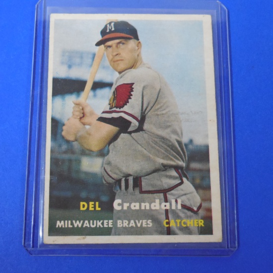 1957 TOPPS #133 DEL CRANDALL BRAVES